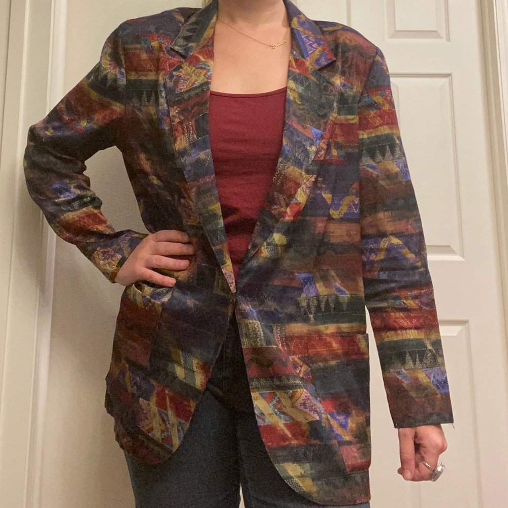 Western Pattern Blazer VINTAGE